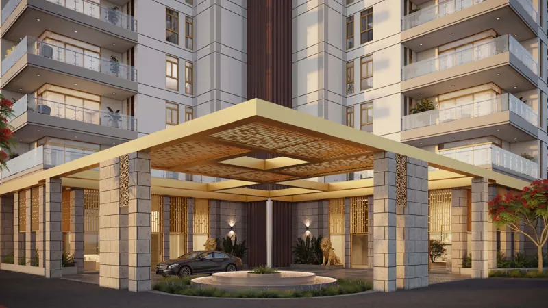 TARC Ishva grand entrance and porte-cochère drop-off
