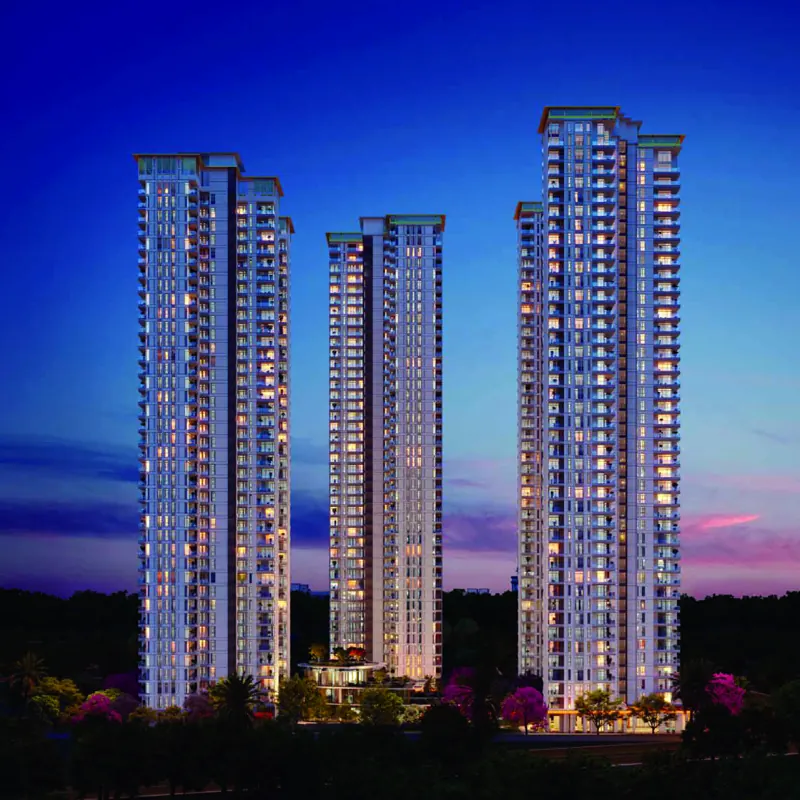 TARC Ishva towers at night, Sector 63-A Gurugram